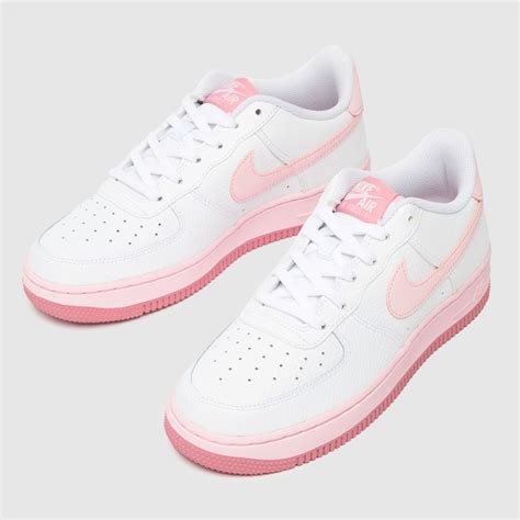 nike air force one pink weiß kinder|kids air force 1 shoes.